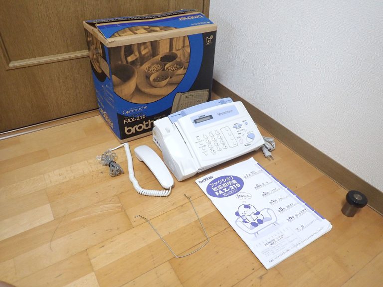 FAX brother FAX-210 Commuche ブラザー ファックス機 コミュシェ ロール紙 感熱紙 説明書 元箱あり 新品同様
