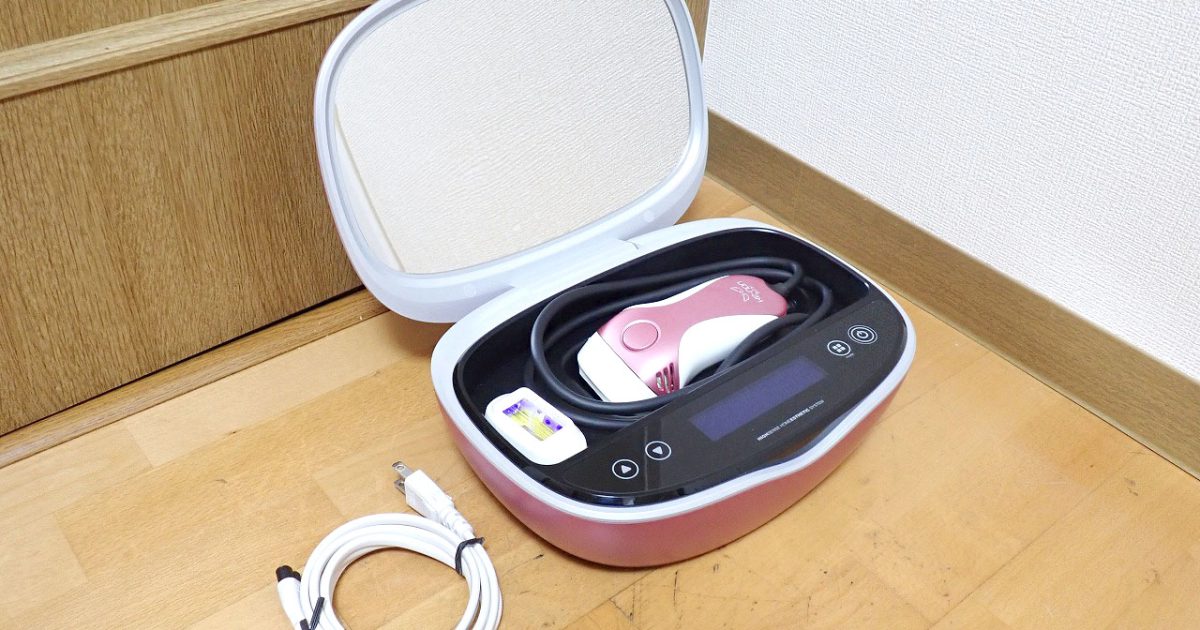 脱毛器 MTEC ke-non NIPL-2080 エムテック ケノン フラッシュ式 ピンク v4.0 4万回以上使用可能