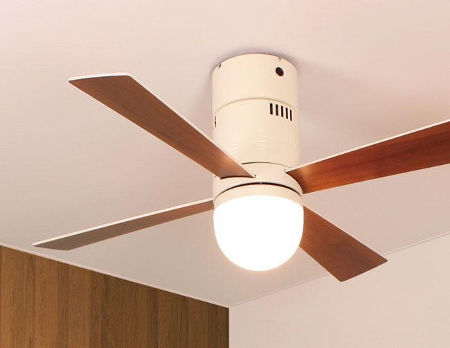 シーリングファン youwa YCF-540 ユーワ LED 1灯 ライト 木目 リバーシブル羽根 天井照明 リモコン付き