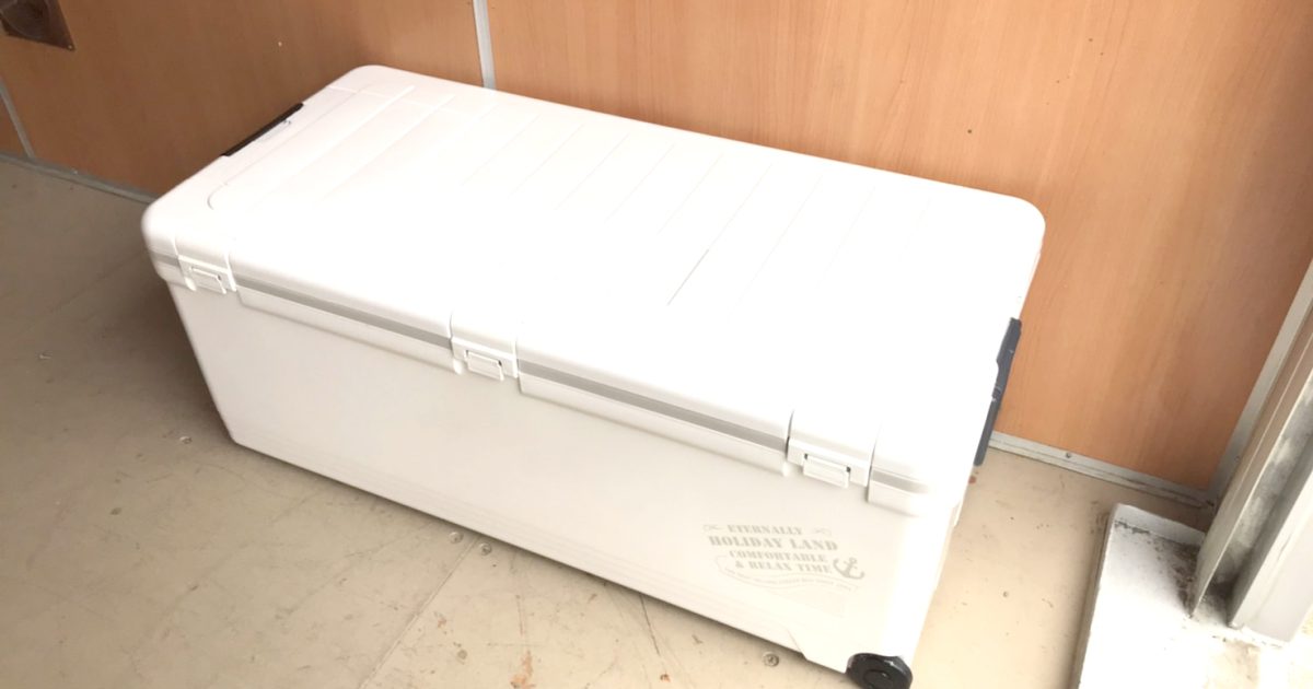 クーラーボックス 伸和 ホリデーランドクーラー 76H W SHINWA 76L ホワイト キャスター 大型 910x360x430 mm