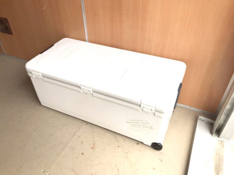 クーラーボックス 伸和 ホリデーランドクーラー 76H W SHINWA 76L ホワイト キャスター 大型 910x360x430 mm