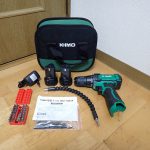 電動ドリル KIMO QM-1005A 12V ビット フレキシブル ドライバー 18+1段階トルク調節 リチウムイオン 2個 ケース付き