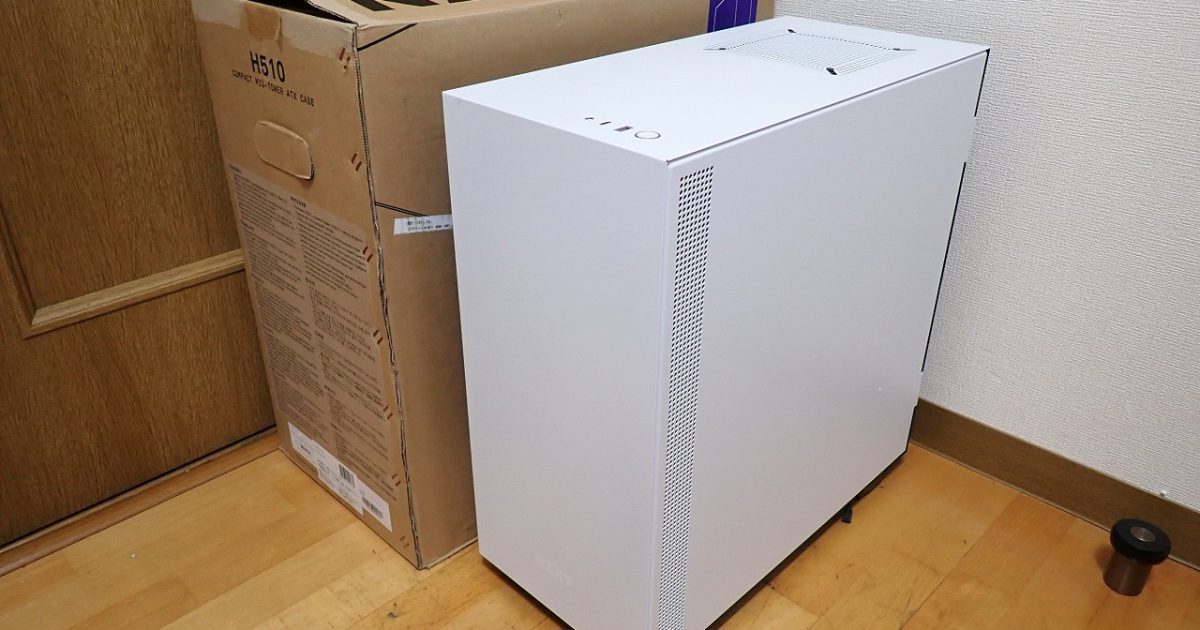PCケース NZXT H510 White Mini-ITX MicroATX ATX コンパクト ミドルタワー ホワイト 白 強化ガラス