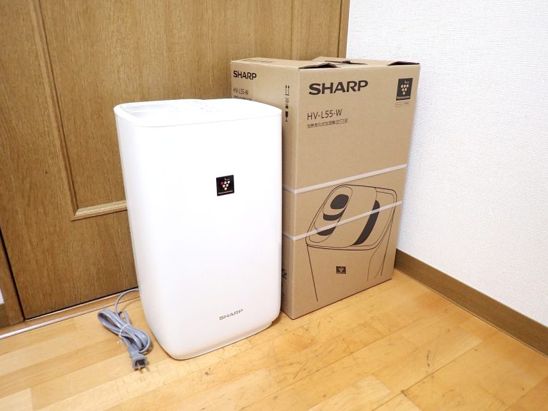 加湿器 SHARP HV-L55-W シャープ プラズマクラスター ハイブリッド 4L 15畳 温度 湿度 Wセンサー らくらく給水