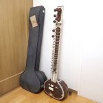 シタール Nitai Chandra Nath String Instruments Specialist D.35/181 Jangambari Varanasi -1 India インド 民族楽器 ハードケース付き
