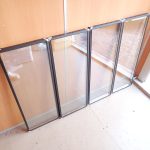ペアガラス YKK AP 複層ガラス 遮熱 窓 未施工 約31×83cm 4枚セット