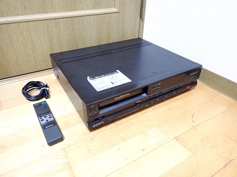 ベータビデオデッキ SONY SL-F205 Hi-Band Betamax ソニー ハイバンド ベータマックス レコーダー リモコン RMT-V205