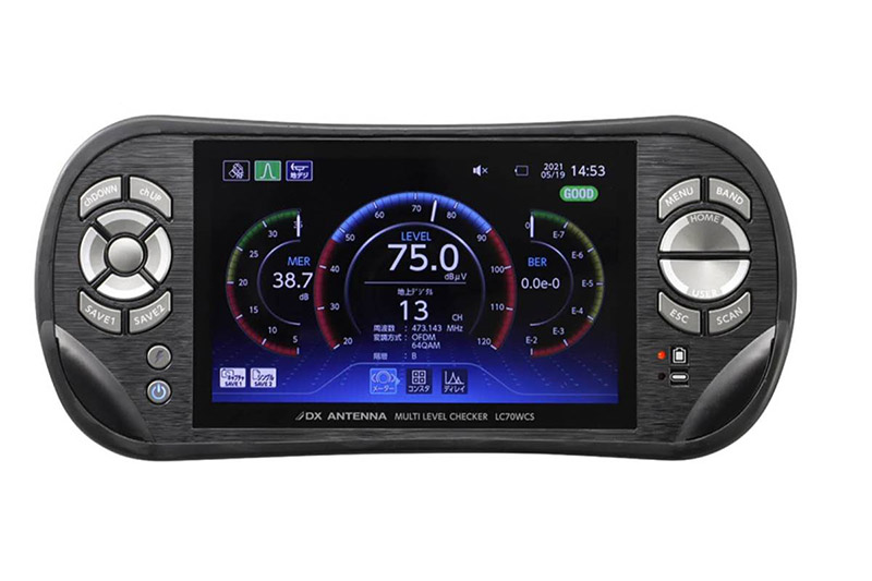 マルチレベルチェッカー DXアンテナ LC70WCS 2K 4K 8K BER MER コンスタレーション 光パワーメーター TVシグナル 測定器
