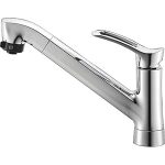 シングル水栓 SANEI ZZK87120EJCL-E 三栄 シャワーホースタイプ 省エネ 水受けトレイ キッチン 台所 クリナップ