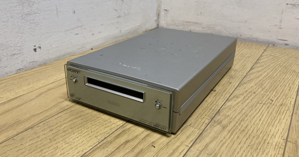 SONY ソニー Net MD 対応 ミニディスクデッキ MDデッキ MDS-NT1 アダプタ付き