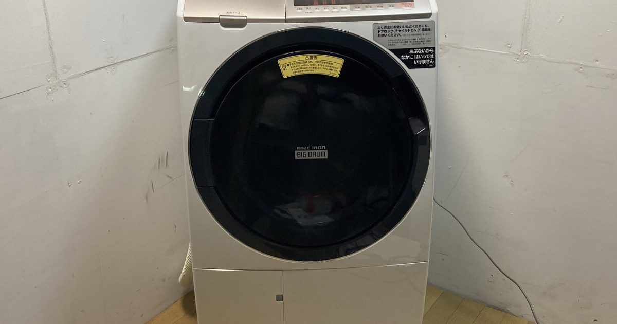 HITACHI 日立 ビックドラム 洗濯11kg 乾燥6kgドラム式洗濯機 BD-SV110CL 2019年製