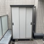 YODOKO ヨドコウ 3枚扉 物置 ESE-1206A W1200 D650 H1959 約0.46坪 鍵付き