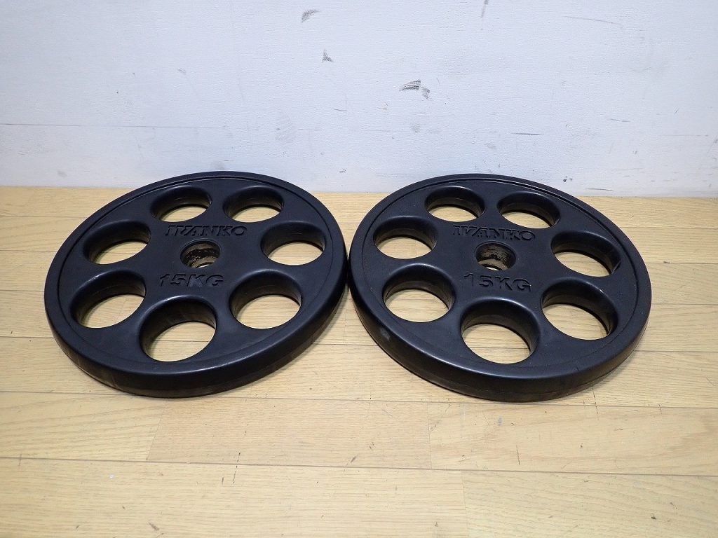 ② IVANKO プレート 15kg 1枚 美品 IVANKO イヴァンコ ラバープレート