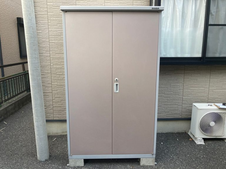 INABA イナバ物置 観音開き BJN-119E 幅1400×奥行900高さ1900mm 鍵付き