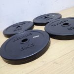 超美品 IVANKO イバンコ RUBK ラバースタンダードプレート シャフト径28mm 5kg 4枚セット 合計20kg