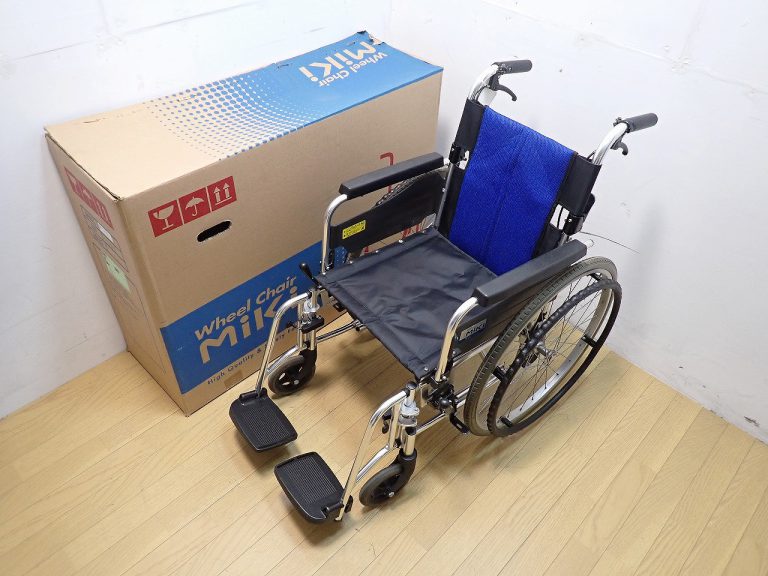 MIKI ミキ 自走型 スタンダード車いす BAL-3 車椅子 元箱付き 座面幅400mm 座面高450mm 点検済