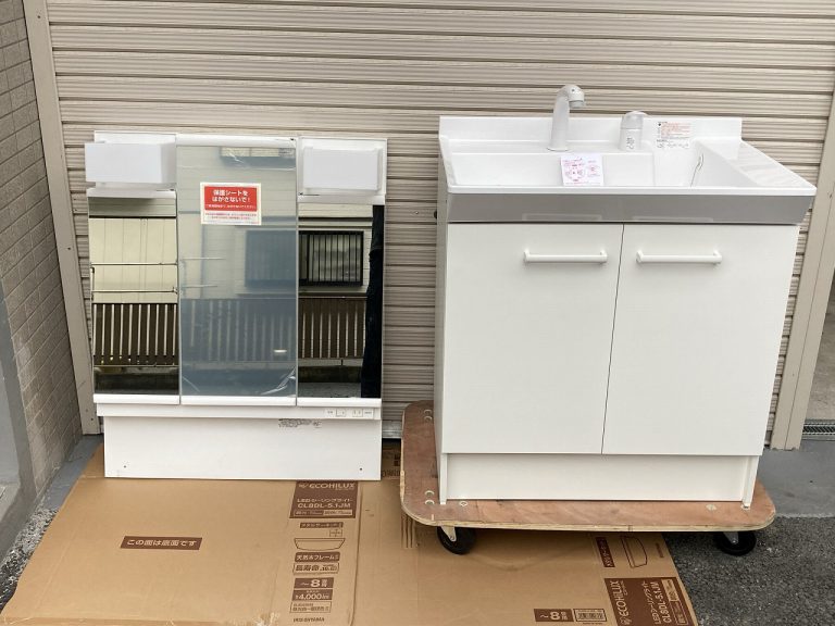 LIXIL リクシル 洗面化粧台 ドレッサー PV1N-755SY（IS)/VP1H 2021年製 W750mm キャビネット