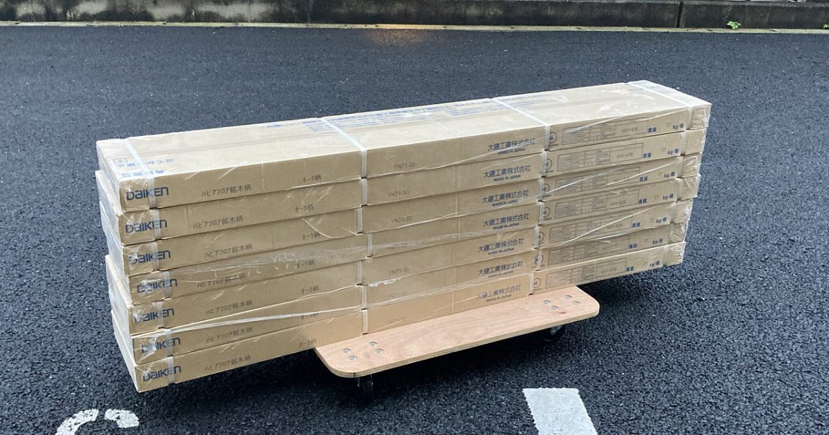 DAIKEN ダイケン フローリング材 YN71-30 オーク柄 7束 7ケース ハピアフロア銘木柄 6.98坪