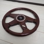 momo モモ ステアリング ハンドル AL36 ウッド調 イタリア製 36cm 36φ