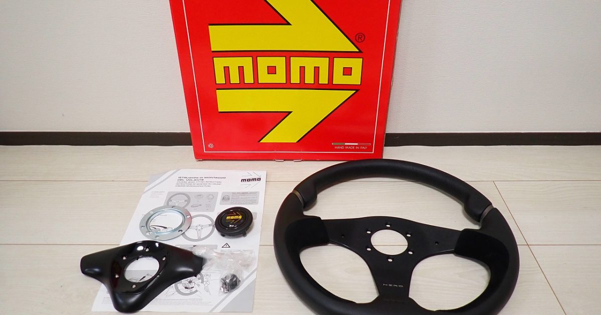 momo モモ ハンドル ステアリング PELLE NERO 350mm 35φ ネロ VNERO35000NEL VOLANTI ST/WHL