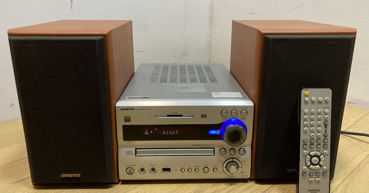 ハイレゾ対応 CD SD USB レシーバーシステム Bluetooth対応 コンポ NFR-7TX スピーカー D-V3