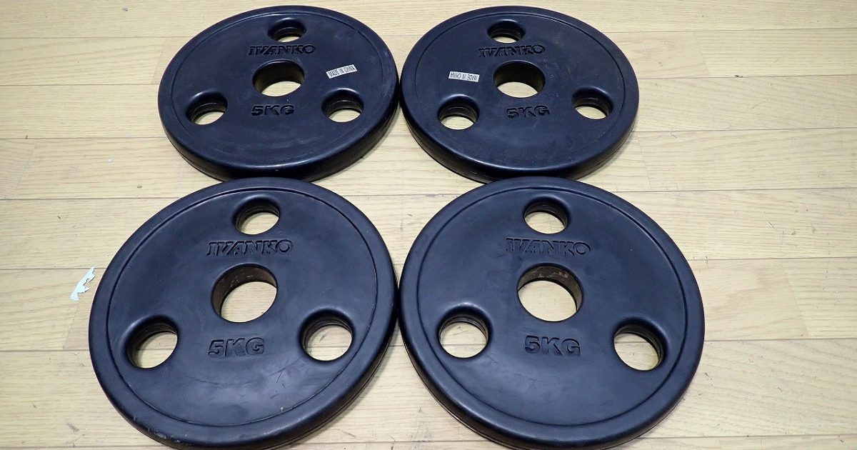 IVANKO イバンコ ROEZH オリンピックラバープレートセット 5kg 4枚セット 合計20kg イージーグリップラバープレート