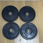 BODYMAKER ボディメーカー 穴径28mm フルラバープレート ダンベル 2.5kg×4枚 合計10kg