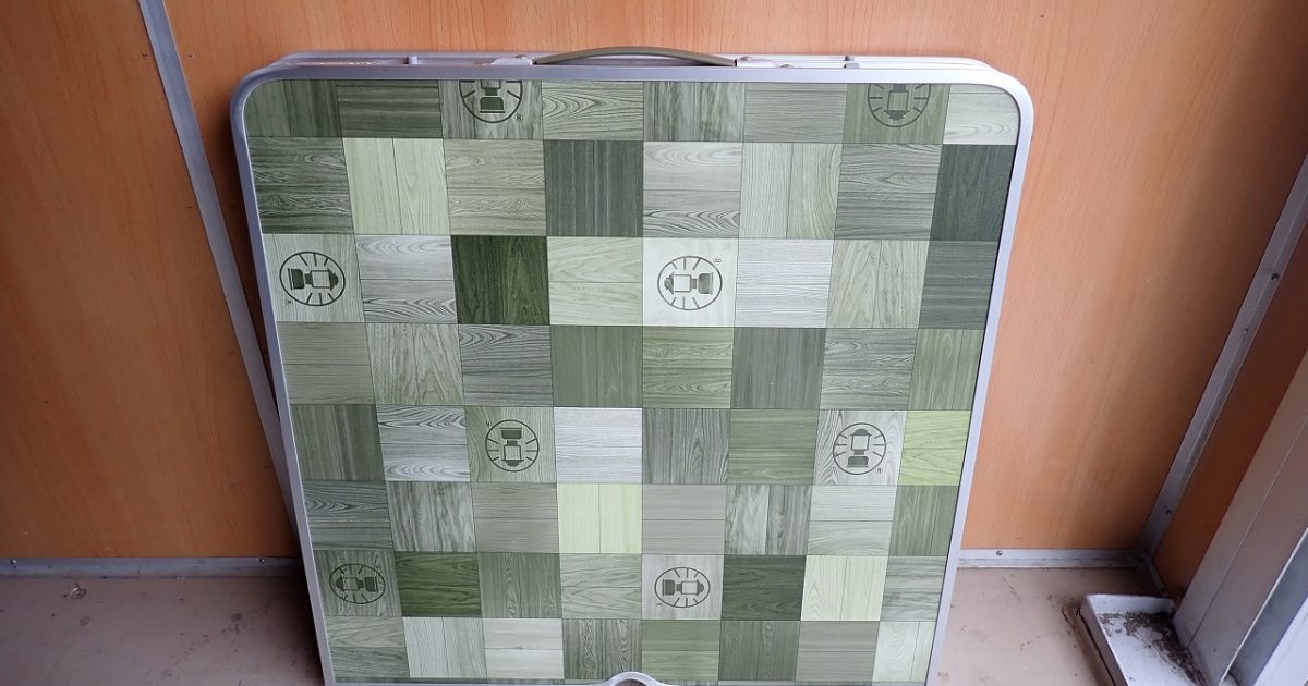 アウトドアテーブル Coleman NATURAL MOSAIC LIVING TABLE 120 PLUS コールマン ナチュラル モザイク リビングテーブル アルミ