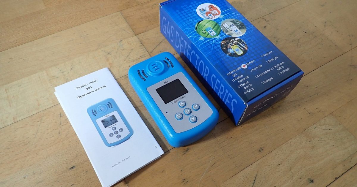 酸素測定器 RCYAGO Oxygen meter 803 酸素濃度計 携帯用酸素 O2 濃度検出器 酸素濃度測定器 オキシゲンメーター