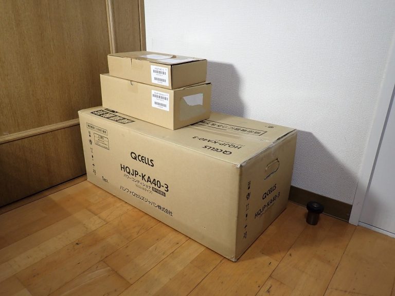 パワーコンディショナ QCELLS HQJP-KA40-3 キューセルズ 屋内 パワコン 4.0kW モニター HQJP-MC-3 電力検出ユニット HQJP-MUKA-3