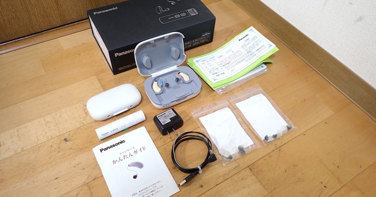 補聴器 Panasonic WH-R45-CZW M2 WH-PK1104J WH-PM19 パナソニック 耳かけ型 充電式 両耳 充電器 リモコン 保証有