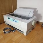 ドットインパクトプリンタ NEC MulitiImpact PR-D201MX2 FRONT TRACTOR FEEDER ラウンド型 複写 伝票印字 パラレル ケーブル付き