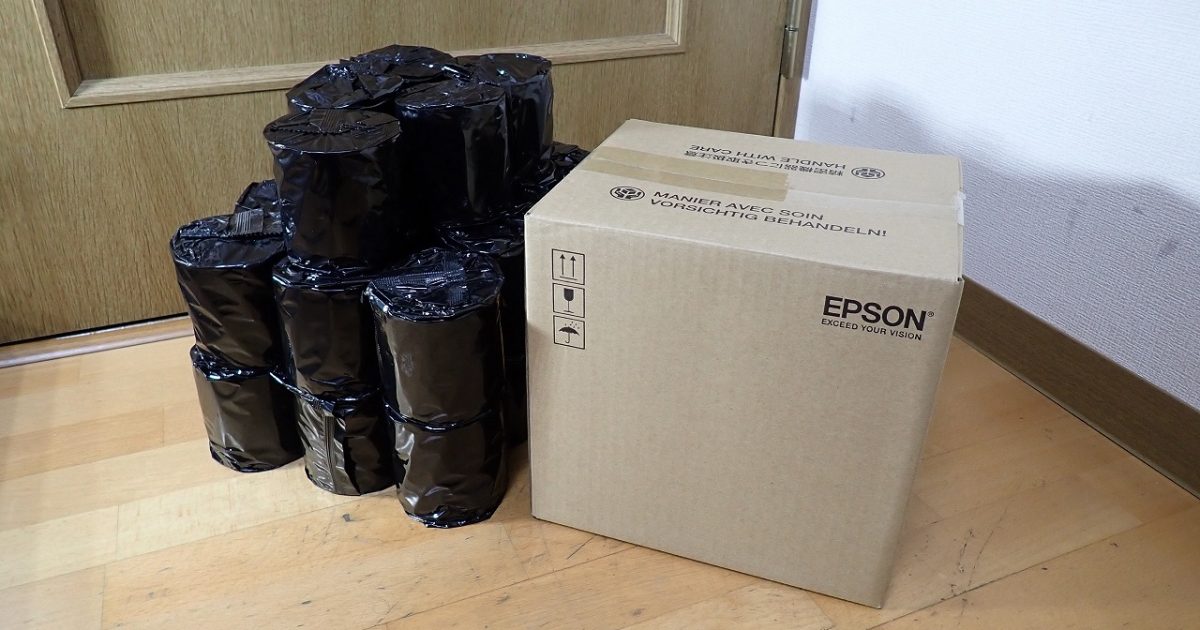 サーマルレシートプリンタ EPSON TM30UBE611 TM-m30 80 58mm エプソン 感熱紙 ロール紙 6本セット レジスタ 白 2018年
