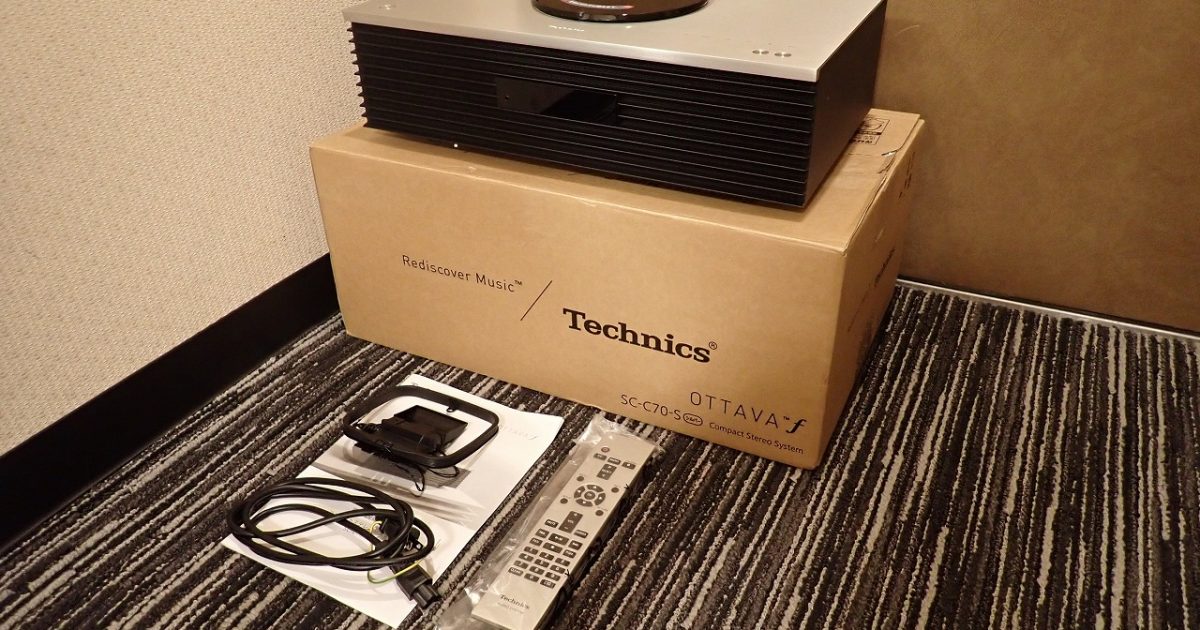 コンポ Technics OTTAVA SC-C70-S テクニクス オッターヴァ CD USB Bluetooth スピーカー ウーハー 一体型 N2QAYA000149