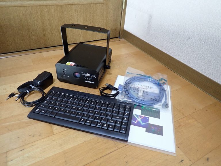 レーザーライト Lighting Craft LW-10RGB ライトニングクラフト 超小型 多機能 400mw RGB 7カラー テキスト演出 レーザービーム