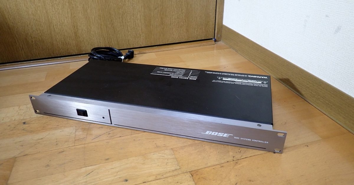 システムコントローラー BOSE 502C SYSTEMS CONTROLLER ボーズ ラックマウント イコライザー 2ch