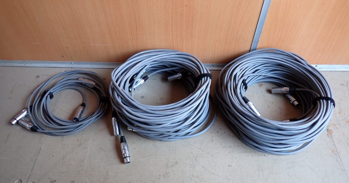 ケーブル PROFESSIONAL DMX LIGHTING CONTROL CABLE プロフェッショナル ライトニング コントロール XLR 2m 5m 20m メス オス
