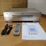 Victor D-VHS ビデオデッキ HM-DR10000 ビクター 2000年製 リモコン LP20667-005 説明書付き ビデオカセットレコーダー
