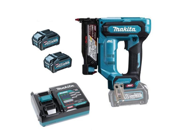 ピンタッカ makita PT001GRDX マキタ 充電式 40V Li-ion max 2.5Ah PT001G バッテリー BL4025 2個 充電器 DC40RA