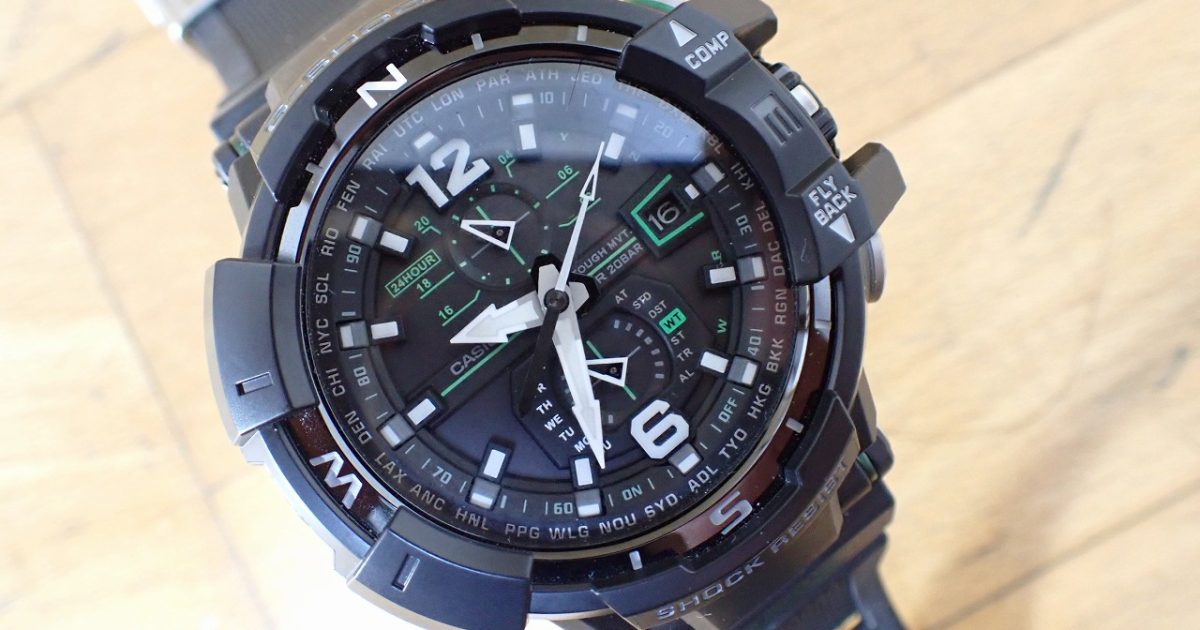 腕時計 CASIO G-SHOCK GW-A1100-1A3JF MASTER OF G GRAVITYMASTER SKYCOCKPIT ジーショック スカイコックピット