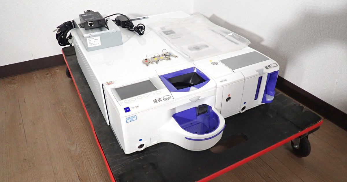 自動釣銭機 GLORY RT300 RAD300 グローリー 300シリーズ 硬化 紙幣 ZSGLE12JA コンバーター REX-ET60 レジ