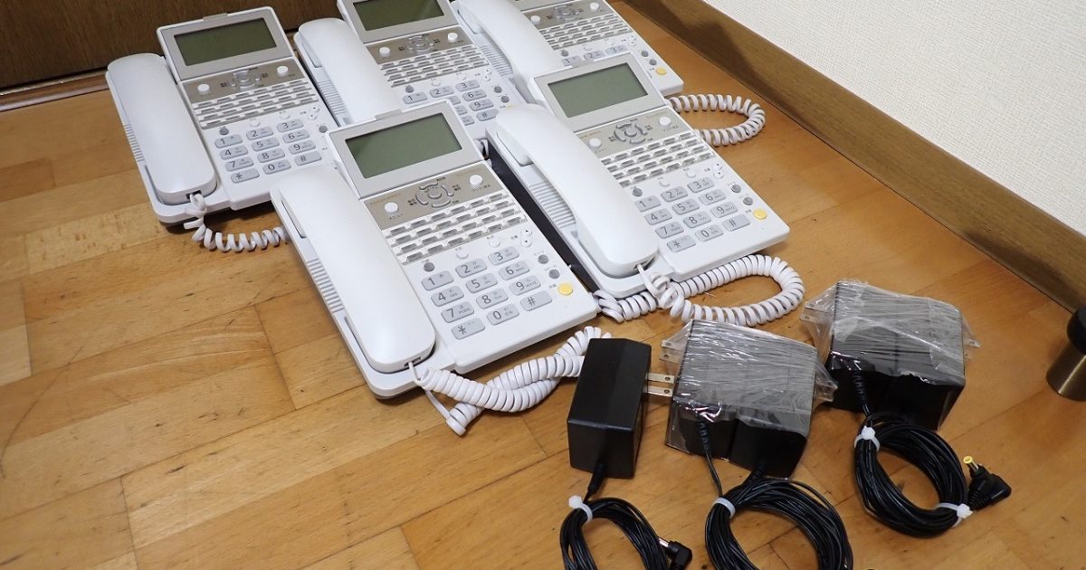 ビジネスフォン NAKAYO IP-24N-ST101A ナカヨ ビジフォン SIP電話機 5台セット ホワイト