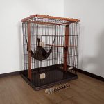 キャットケージ I LOVE PETS アイラブペッツ 2段 木製 猫ケージ ハンモック 脱走防止 ペットケージ