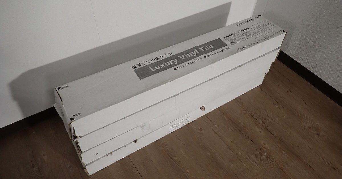 複層ビニル床タイル ADVAN PKW3011M712 Luxury Vinyl Tile 76.2×914.4×3.0mm 48枚入り 4ケース 6畳