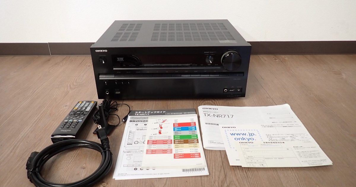 AVアンプ ONKYO TX-NR717 オンキヨー 7.1ch AVレシーバー ドルビー TrueHD ハイレゾサラウンド リモコン RC-836M