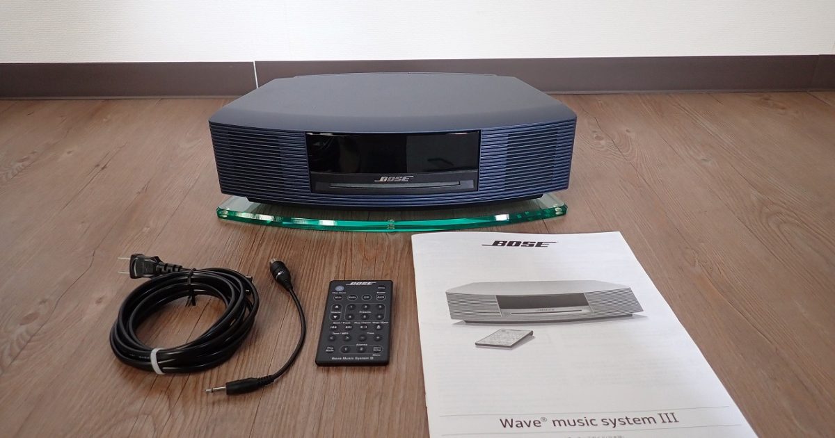 パーソナルオーディオシステム BOSE Wave music system III ボーズ ウェイブ ミュージック システム CD ラジオ アクリル台付き