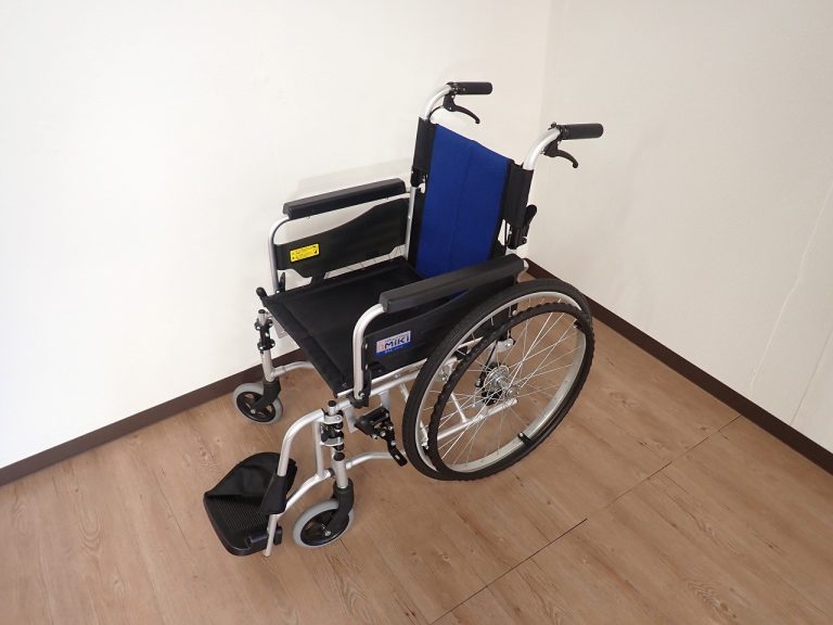 車椅子 MIKI BAL-3 ミキ バル 自走式 ブルー 折り畳み