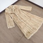 ロングコート SAGA MINK EMBA サガミンク エンバ 毛皮 ファー レディース 女性 Mサイズ 9号 ライトブラウン