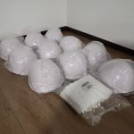 ヘルメット MonotaRO SHH-2007 モノタロウ 白 MPタイプ 10個セット ギャザーキャップ サイズ フリー 100枚