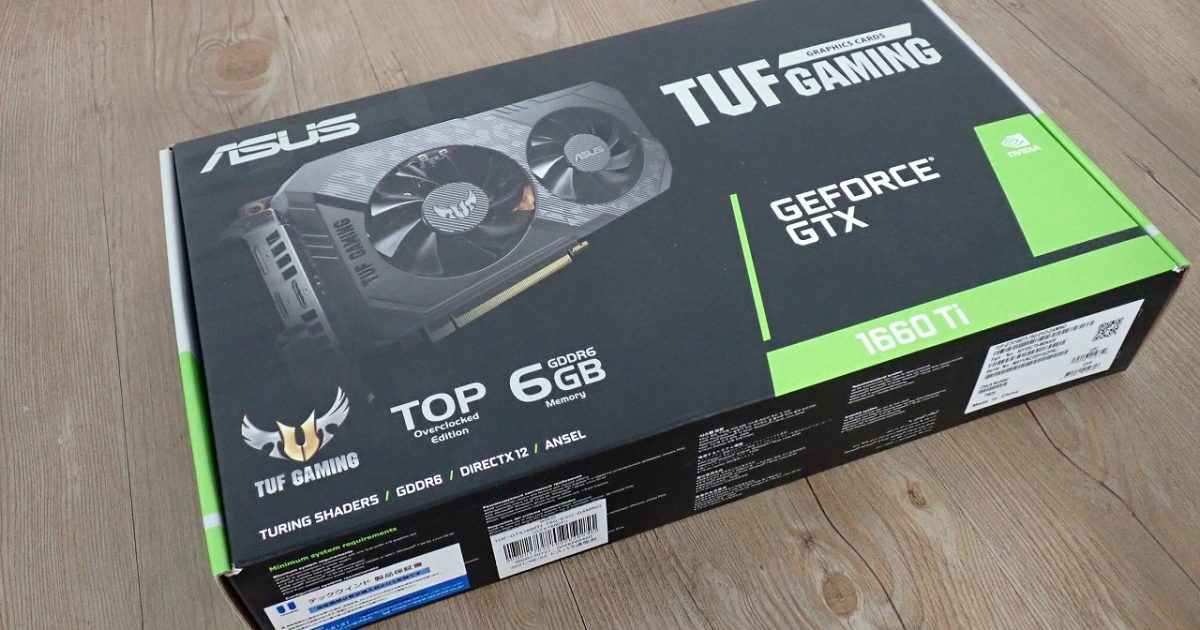 グラフィックボード ASUS TUF-GTX1660TI-T6G-EVO-GAMING TOP 6GB GDDR6 GEFORCE NVIDIA エイスース ビデオカード 1